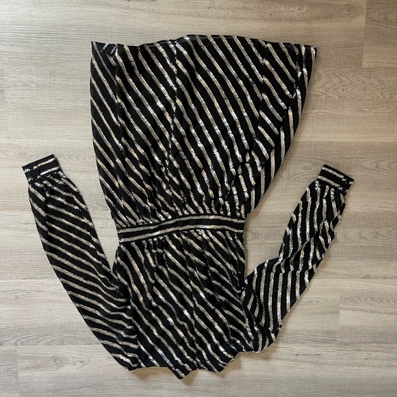 Michael Michael Kors Lurex Striped Mini Dress - Picture 7 of 8